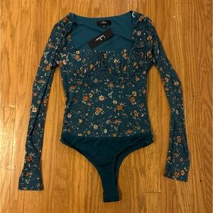 NWT lulus teal body suit